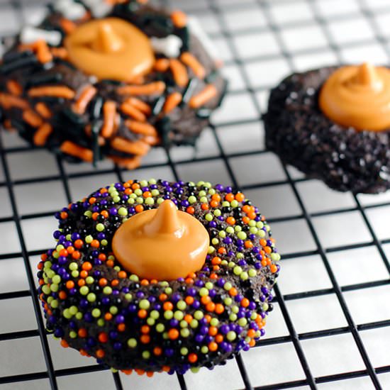 Halloween Thumbprint Cookies - Recipe photo by sew lets cook