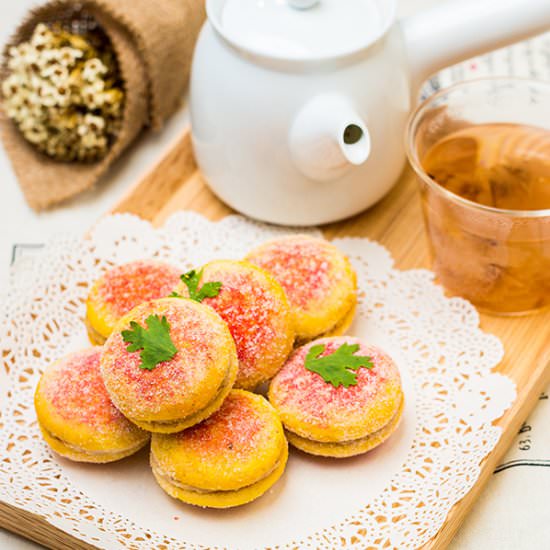 Faux Peach Cookies - Recipe photo by bicil