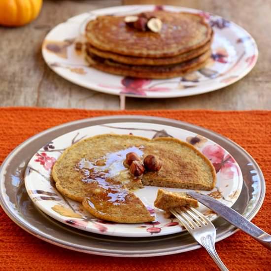 Lowcarb Pumpkin Pancakes - Recipe photo by thenourishedcaveman