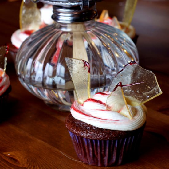 Chocolate-Raspberry Glass Cupcakes - Recipe photo by flavorfuljourneys