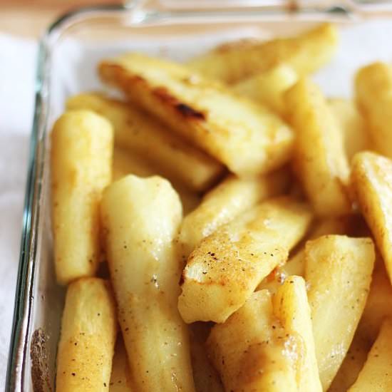 Honey Dijon Glazed Parsnips - Recipe photo by thegoldlininggirl