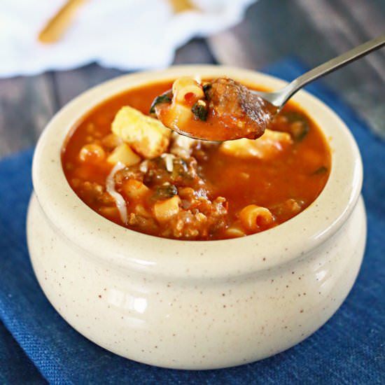 Ditalini & Sausage Soup - Recipe photo by Kleinworth &amp; Co