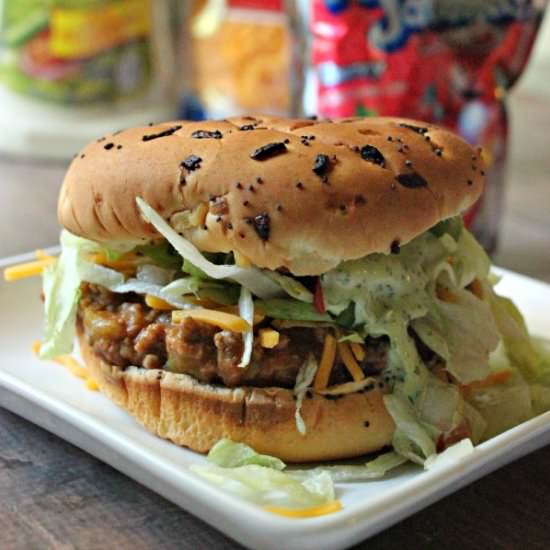 Taco Burgers - Recipe photo by TheHungryIntrovert