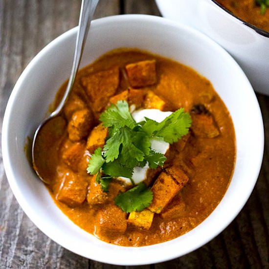 Roasted Butternut Tikka Masala - Recipe photo by Feasting at Home