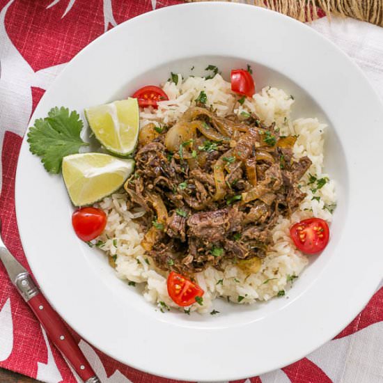 Vaca Frita AKA Cuban Beef - Recipe photo by thatskinnychickcanbake