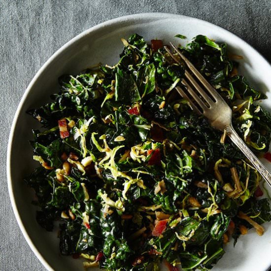 Kale and Brussels Sprout Salad - Recipe photo by food52
