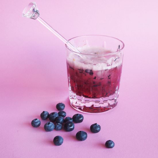 Blueberry & Rhubarb Gin & Tonic - Recipe photo by The Makers Society