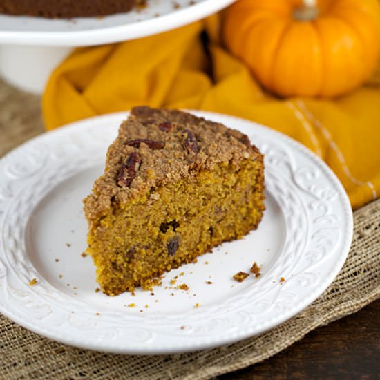 Pumpkin Pecan Streusel Coffee Cake - Recipe photo by Jessica Gavin