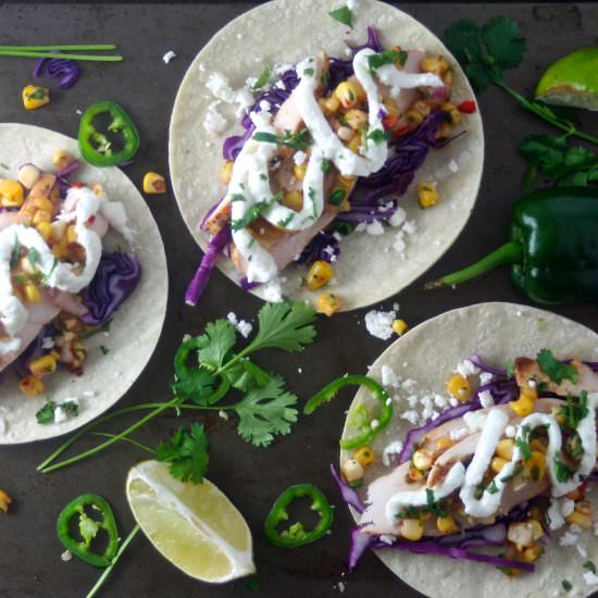 Chicken Taco with Poblano & Corn - Recipe photo by susanstable