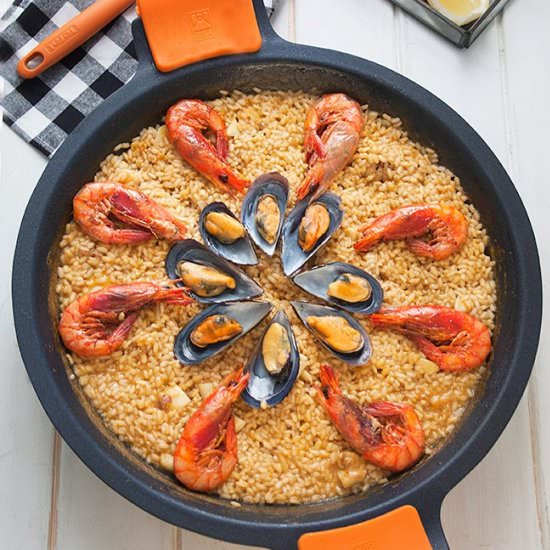 Paella - Recipe photo by Dit i Fet