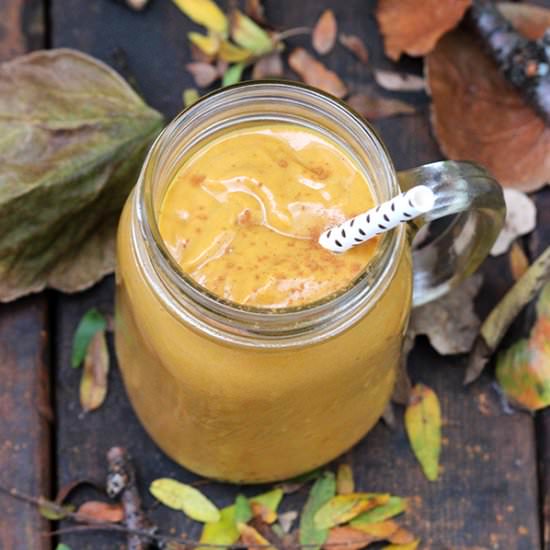 Simple Pumpkin Spice Smoothie - Recipe photo by simplegreenmoms