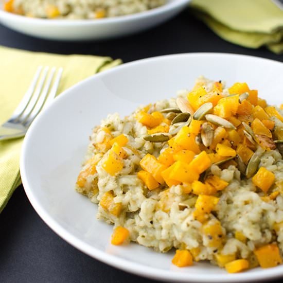Pumpkin Pesto Risotto - Recipe photo by Alexandra Caspero
