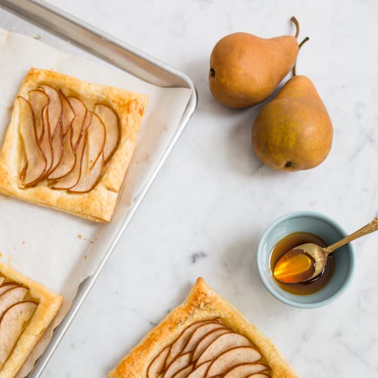 The Easiest Pear Tart - Recipe photo by jchongstudio