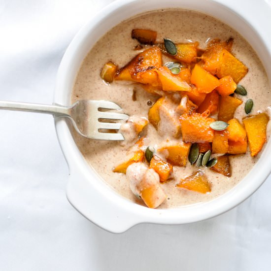 Butternut Squash + Peanut sauce - Recipe photo by Daniela @foodrecipeshq
