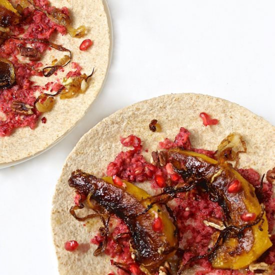 Carmelized Delicata Squash Tacos - Recipe photo by LorimerKitchen