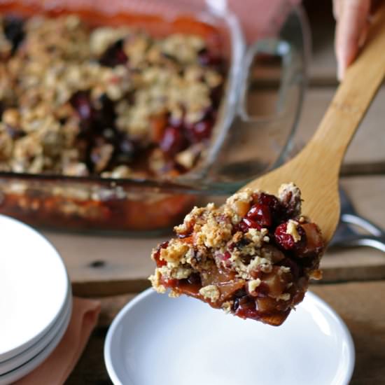 Cranberry Pear Crisp - Recipe photo by Naturally Loriel