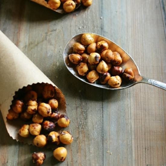 Roasted Spiced Hazelnuts - Recipe photo by Vanessa At the Picket Fence