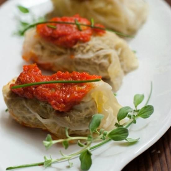 Cabbage Rolls Stuffed with Meat - Recipe photo by semplicementelight