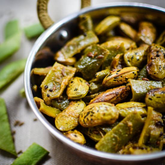 Runner Bean Curry - Recipe photo by Urvashi Roe