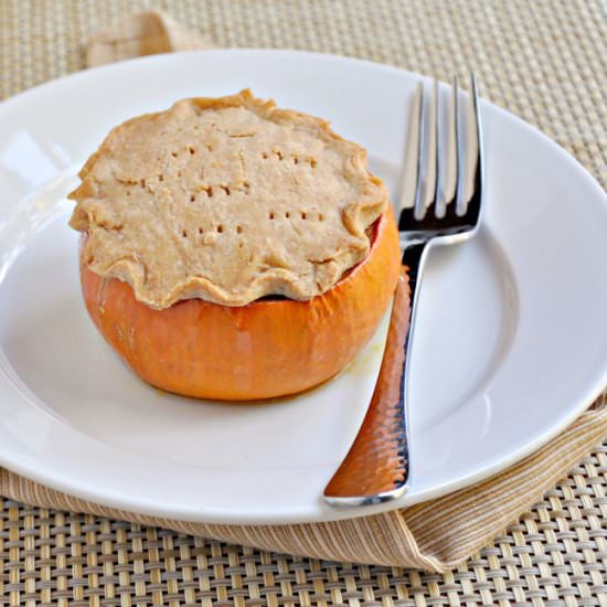 Mini 'In A Pumpkin' Pie - Recipe photo by PinchandSwirl