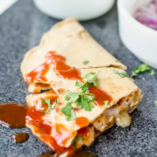 BBQ Chicken Quesadilla - Recipe photo by savedbythekale