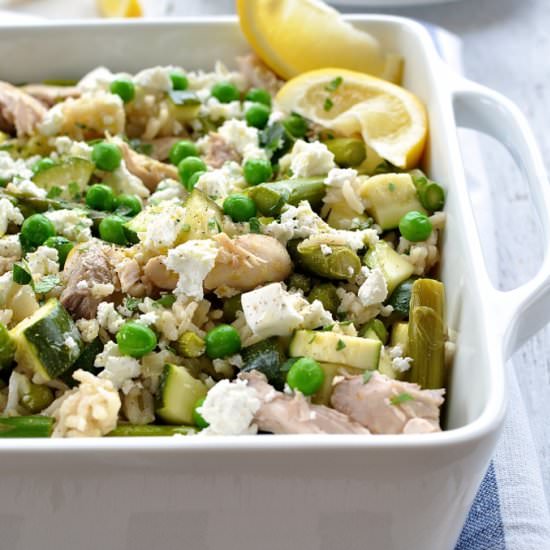 Green Vegetable Chicken Pilaf - Recipe photo by RecipeTin Eats