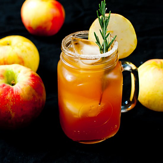 Apple Cider and Bourbon Cocktail - Recipe photo by baked in