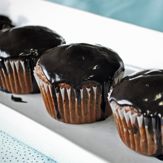 Healthy Chocolate Banana Muffins - Recipe photo by BatterandDough