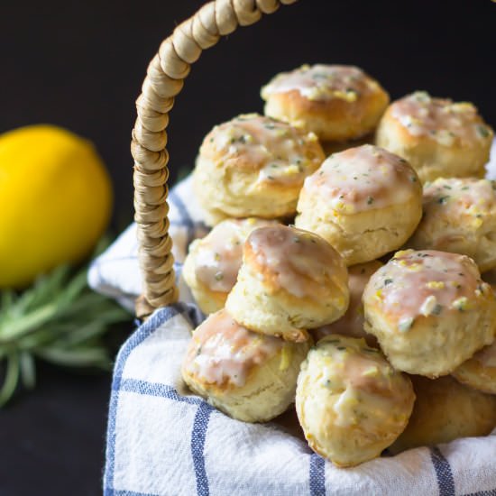 Lemon Rosemary Scones - Recipe photo by KitchenHighlights