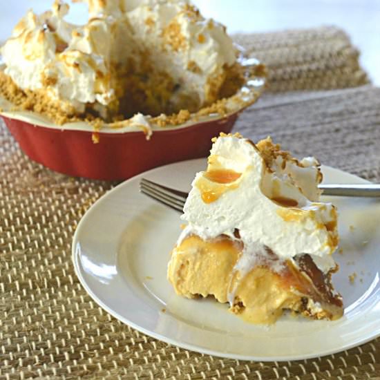 No Bake Pumpkin Pie and Meringue - Recipe photo by Kitchengetaway