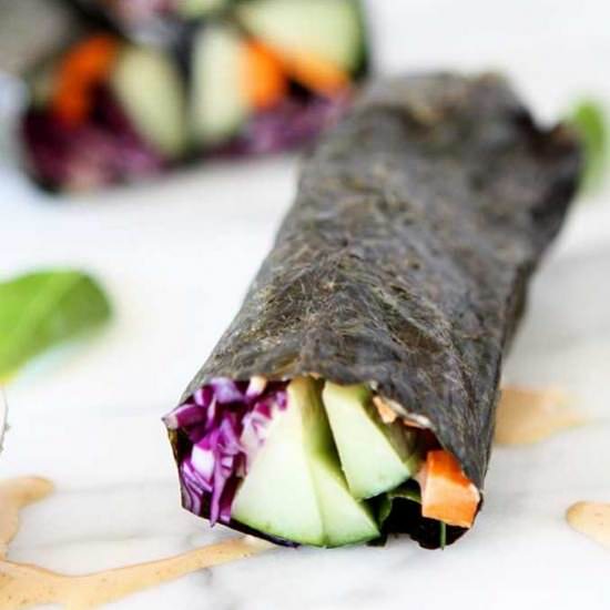 Nori Salad Wraps - Recipe photo by thekitchenpaper