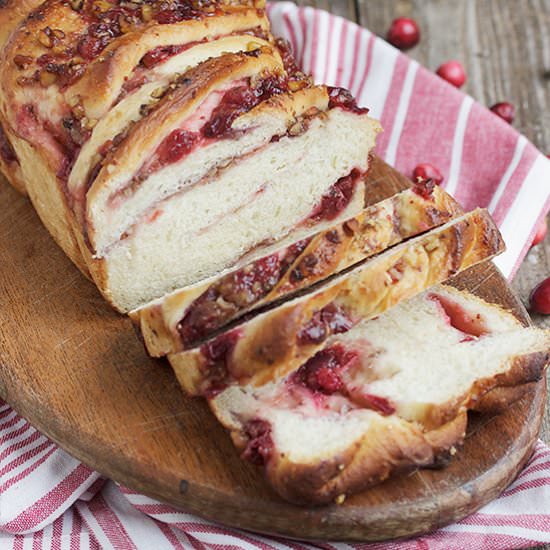 Cranberry Walnut Swirl Bread - Recipe photo by seasonsandsuppers