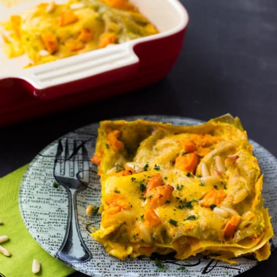 Pumpkin and Salmon Lasagne - Recipe photo by themisstools
