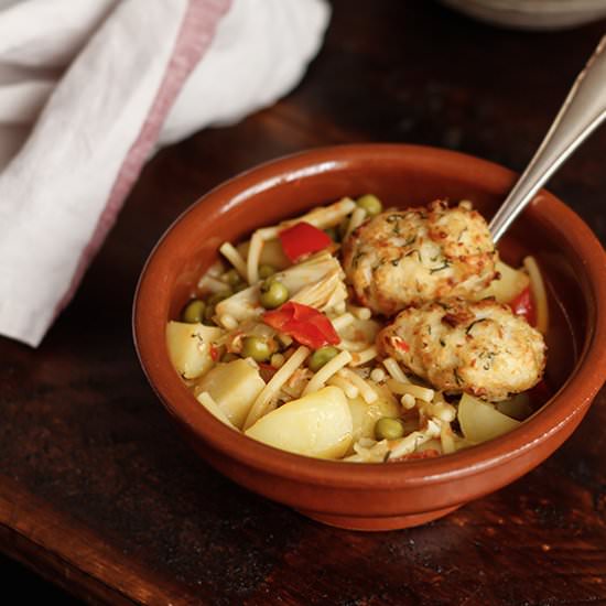 Soup with Codfish Balls - Recipe photo by myspanishtaste