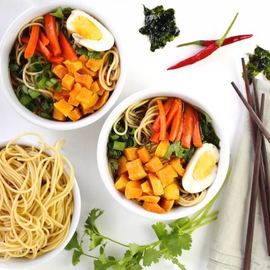 Roasted Butternut Squash Ramen Bowl - Recipe photo by LocalSavour
