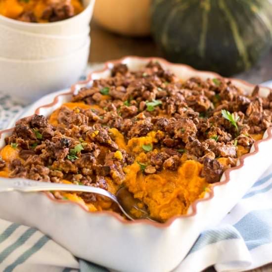 Whipped Sweet Potato Casserole - Recipe photo by The Healthy Foodie