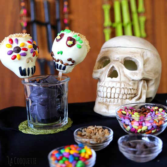 White Chocolate Pear Skulls - Recipe photo by LaCooquette