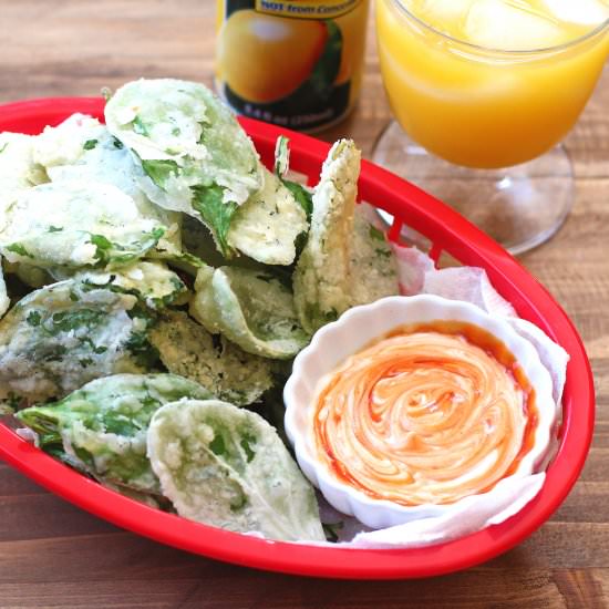 Crispy Spinach - Recipe photo by mystylerecipe