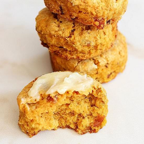Sweet Potato Bacon Biscuits - Recipe photo by thegoldlininggirl