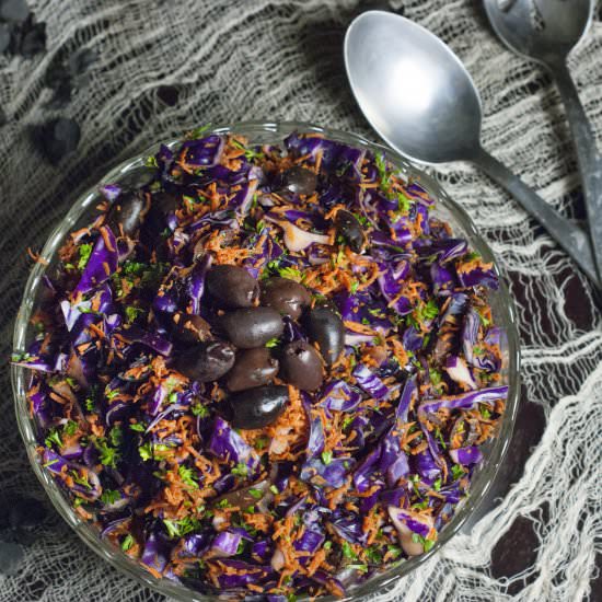 Bewitching Carrot and Cabbage Salad - Recipe photo by sprouting healthy habits