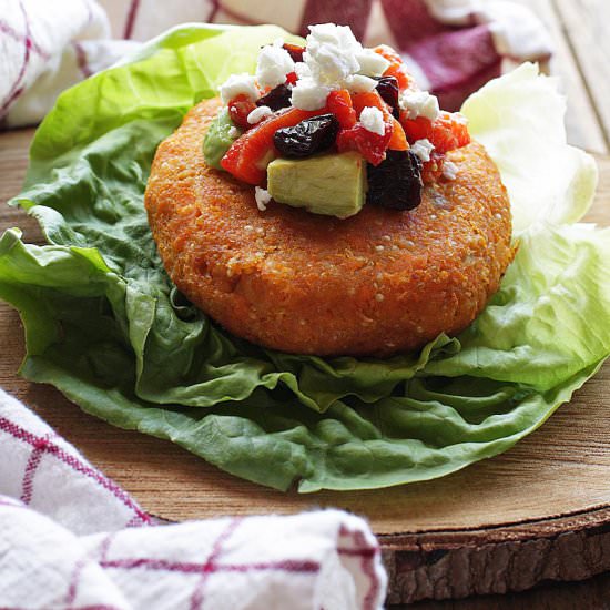 Sweet Potato Quinoa Veggie Burger - Recipe photo by adoring-kitchen