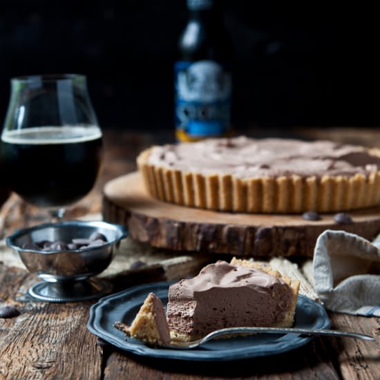 Chocolate Porter Mousse Tart - Recipe photo by TheBeeroness