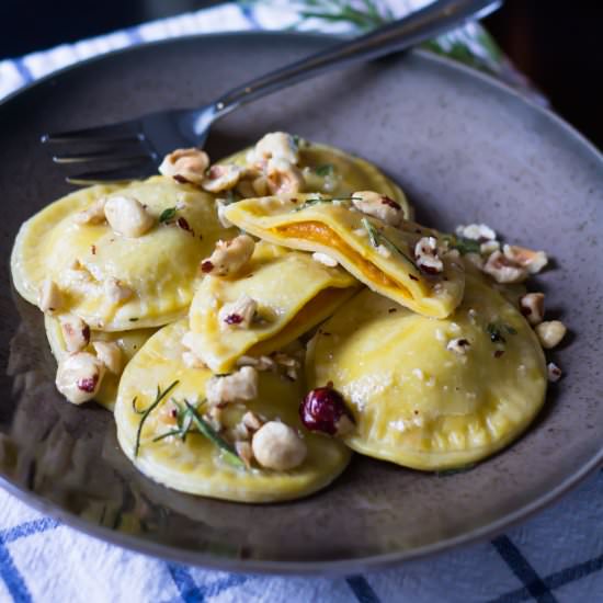 Pumpkin Ravioli - Recipe photo by KitchenHighlights