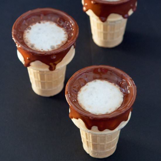 Chocolate Waffle Cone Coffee Cups - Recipe photo by thesassylife