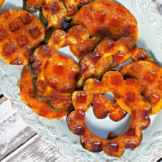 Waffle Iron Winter Squash - Recipe photo by ourapronstrings