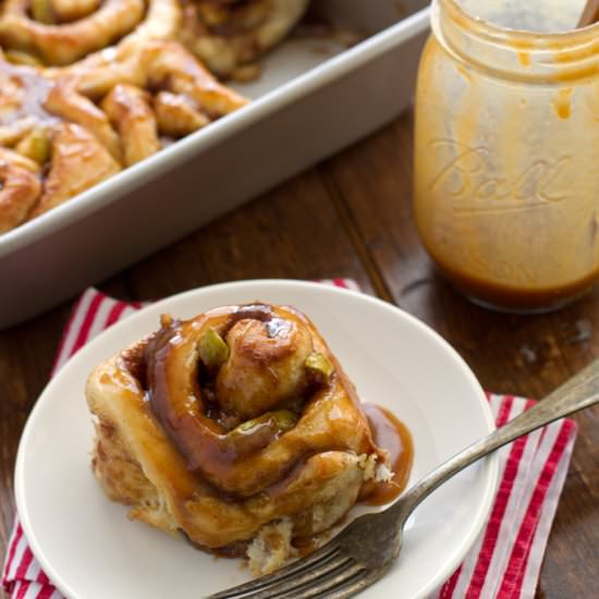 Caramel Apple Cinnamon Rolls - Recipe photo by littlespicejar