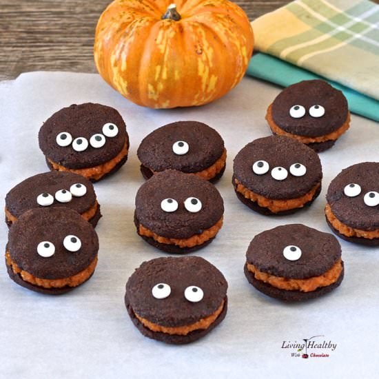 Whoopie Pies with Pumpkin Filling - Recipe photo by Living Healthy With Chocolate