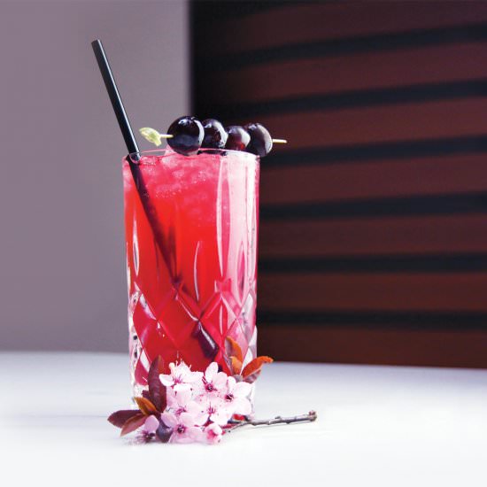 Cherry Blossom Cocktail - Recipe photo by TealeavesCo