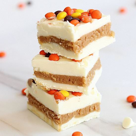 White Chocolate PB Truffle Bars - Recipe photo by thegoldlininggirl