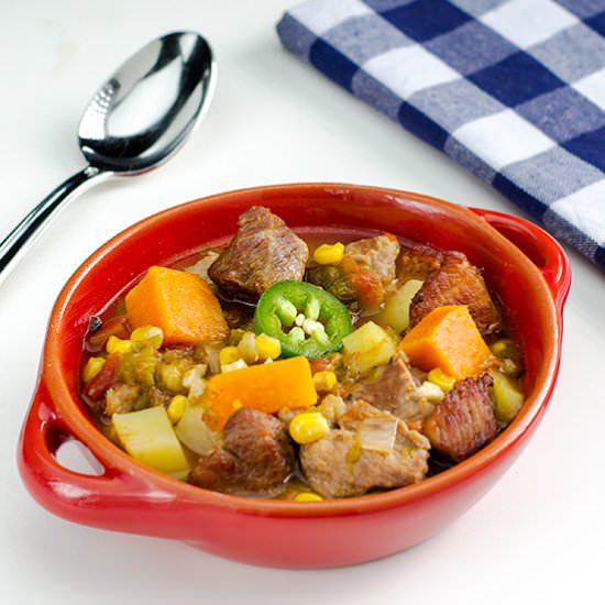 Green Chile Stew with Pork - Recipe photo by kitchenriffs